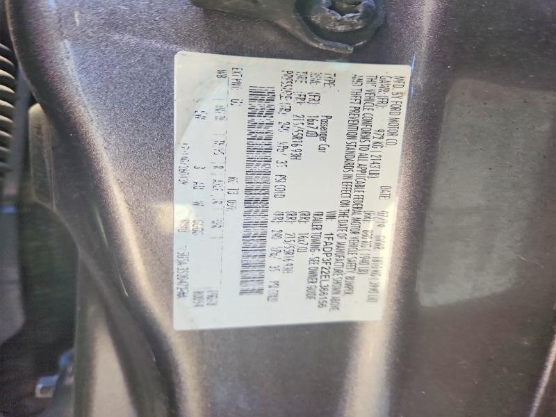 53173056 :رقم المزاد ، 1FADP3F22EL366156 vin ، 2014 Ford Focus مزاد بيع
