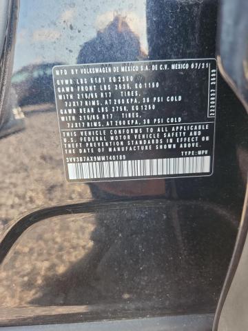 Продаж на аукціоні авто 2021 Volkswagen Tiguan, vin: 3VV3B7AX9MM140189, номер лоту: 53997606