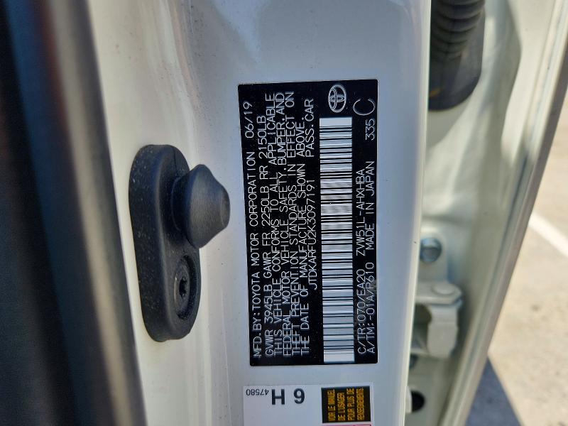 Продажа на аукционе авто 2019 Toyota Prius, vin: JTDKARFU2K3097191, номер лота: 53292716