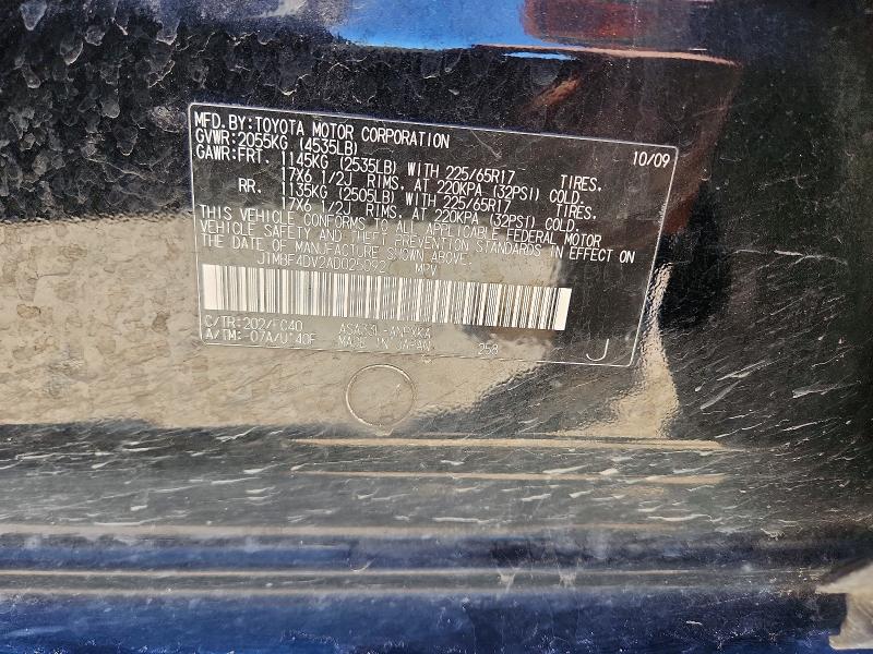 Aukcja sprzedaży 2010 Toyota Rav4, vin: JTMBF4DV2AD025092, numer aukcji: 52714726