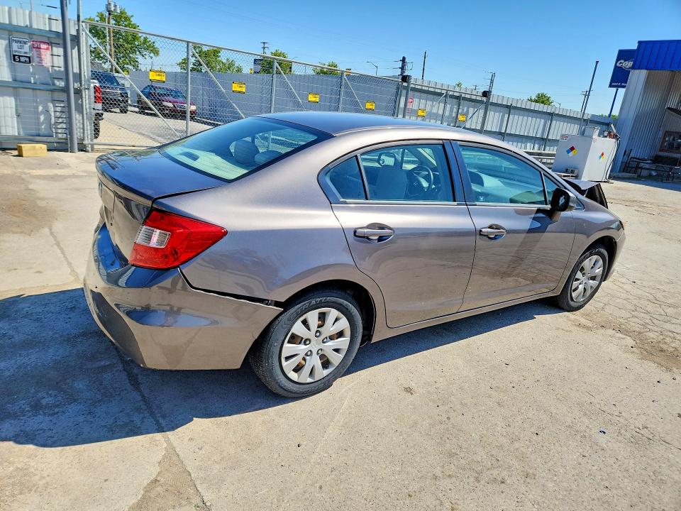 2012 Honda Civic მანქანა იყიდება აუქციონზე, vin: 19XFB2F53CE339446, აუქციონის ნომერი: 52337456