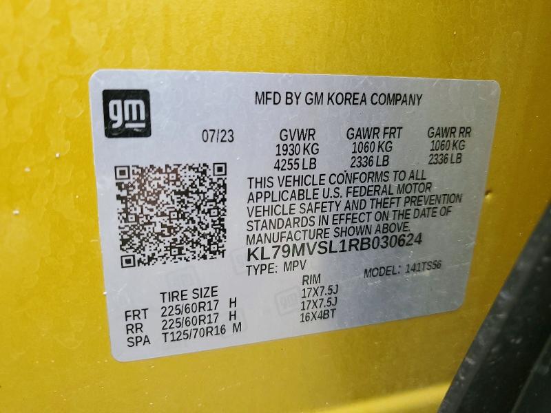Продажа на аукционе авто 2024 Chevrolet Trailblazer, vin: KL79MVSL1RB030624, номер лота: 53550946