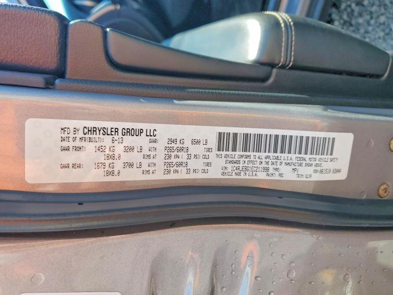 Продажа на аукционе авто 2014 Jeep Grand Cherokee, vin: 1C4RJEBG1EC211998, номер лота: 51903396