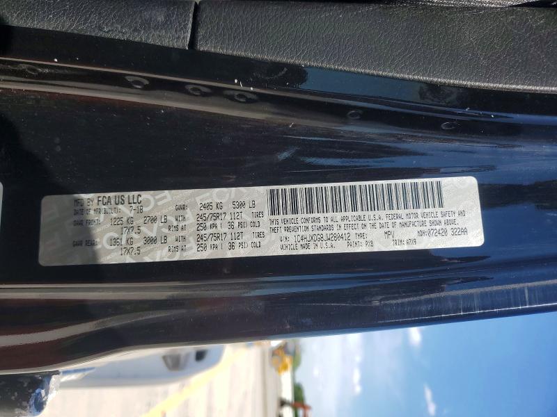 2018 Jeep Wrangler Unlimited მანქანა იყიდება აუქციონზე, vin: 1C4HJXDG8JW280412, აუქციონის ნომერი: 52292146