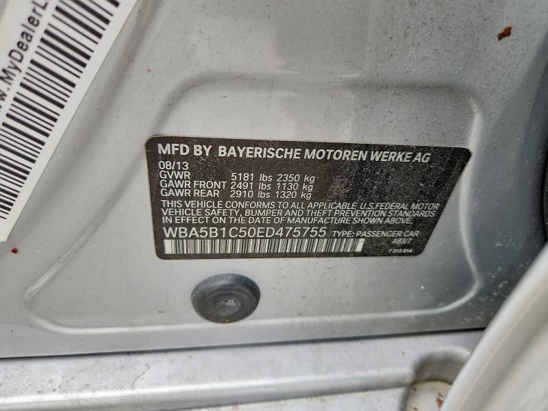 Aukcja sprzedaży 2014 Bmw 535, vin: WBA5B1C50ED475755, numer aukcji: 54059616