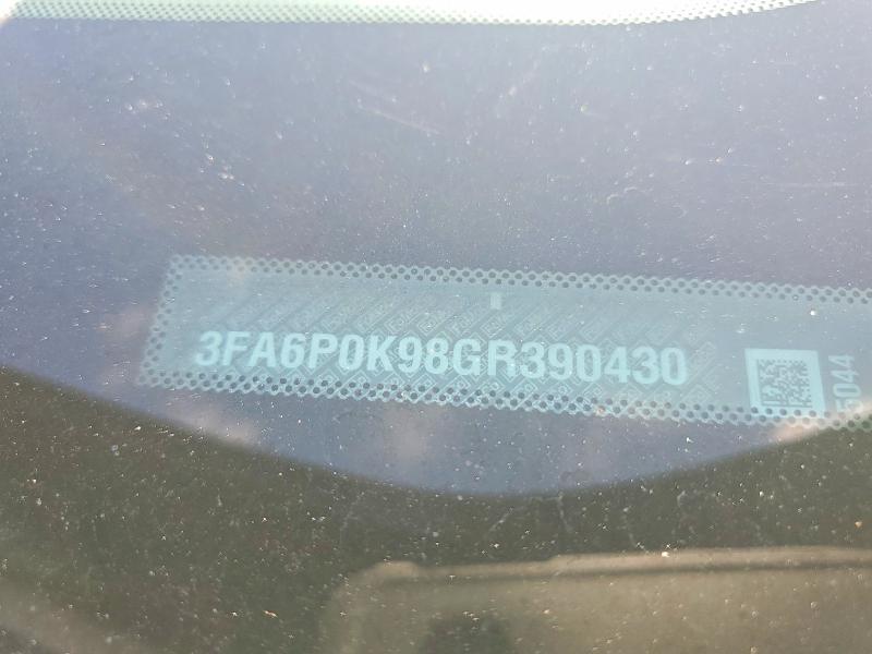 55179846 :رقم المزاد ، 3FA6P0K98GR390430 vin ، 2016 Ford Fusion مزاد بيع