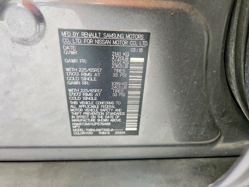 Aukcja sprzedaży 2018 Nissan Rogue, vin: KNMAT2MVXJP576488, numer aukcji: 52669556