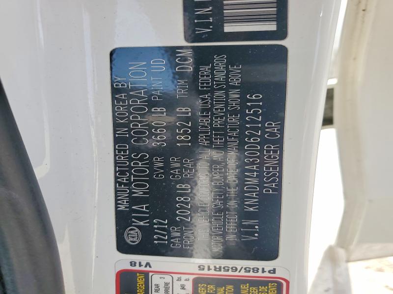 Продажа на аукционе авто 2013 Kia Rio, vin: KNADM4A30D6212516, номер лота: 52259436