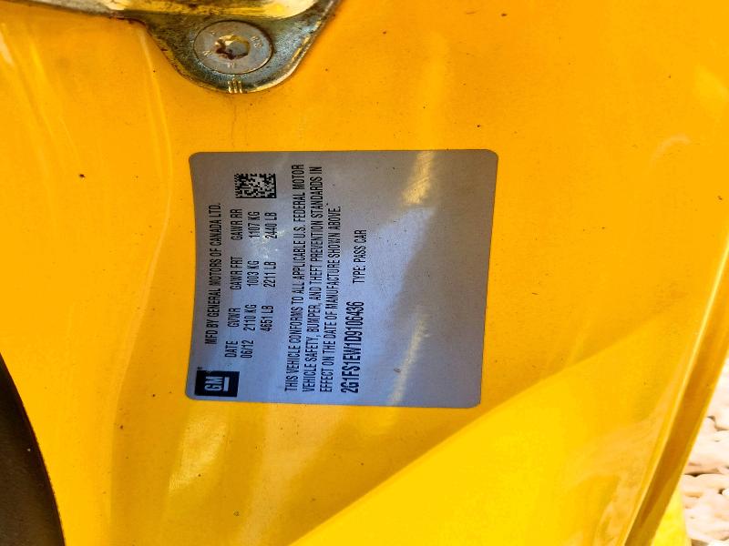 Aukcja sprzedaży 2013 Chevrolet Camaro, vin: 2G1FS1EW1D9106436, numer aukcji: 52455836