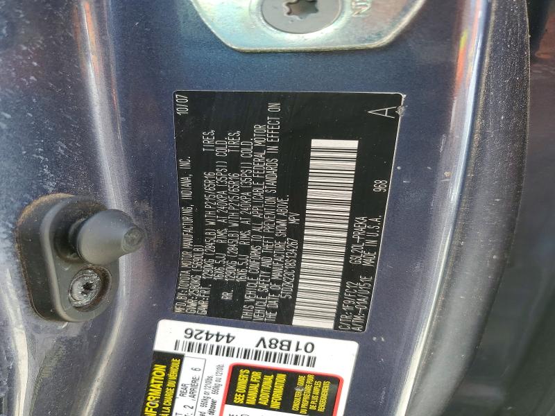 Aukcja sprzedaży 2008 Toyota Sienna, vin: 5TDZK23C18S134267, numer aukcji: 55118396