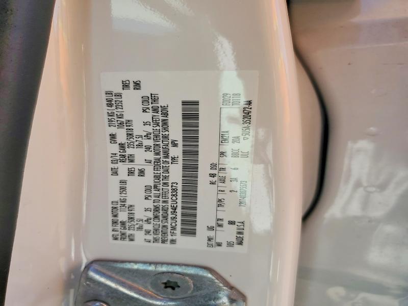 Продаж на аукціоні авто 2014 Ford Escape, vin: 1FMCU9J94EUC83873, номер лоту: 52239446