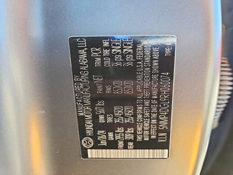 Продажа на аукционе авто 2024 Hyundai Santa Fe, vin: 5NMP4DGL9RH060074, номер лота: 52781816