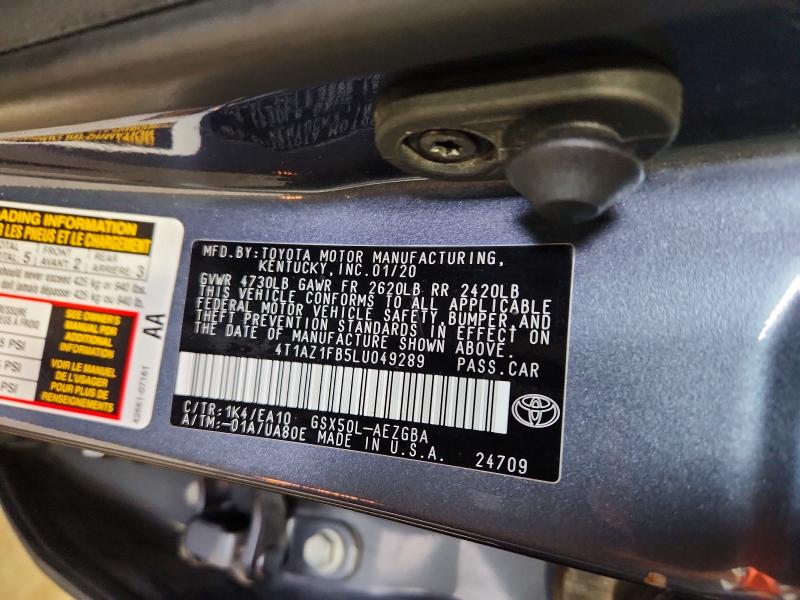 Продажа на аукционе авто 2020 Toyota Avalon, vin: 4T1AZ1FB5LU049289, номер лота: 54631856