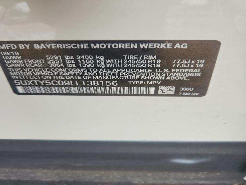 Продажа на аукционе авто 2020 Bmw X3, vin: 5UXTY5C09LLT38156, номер лота: 54469596