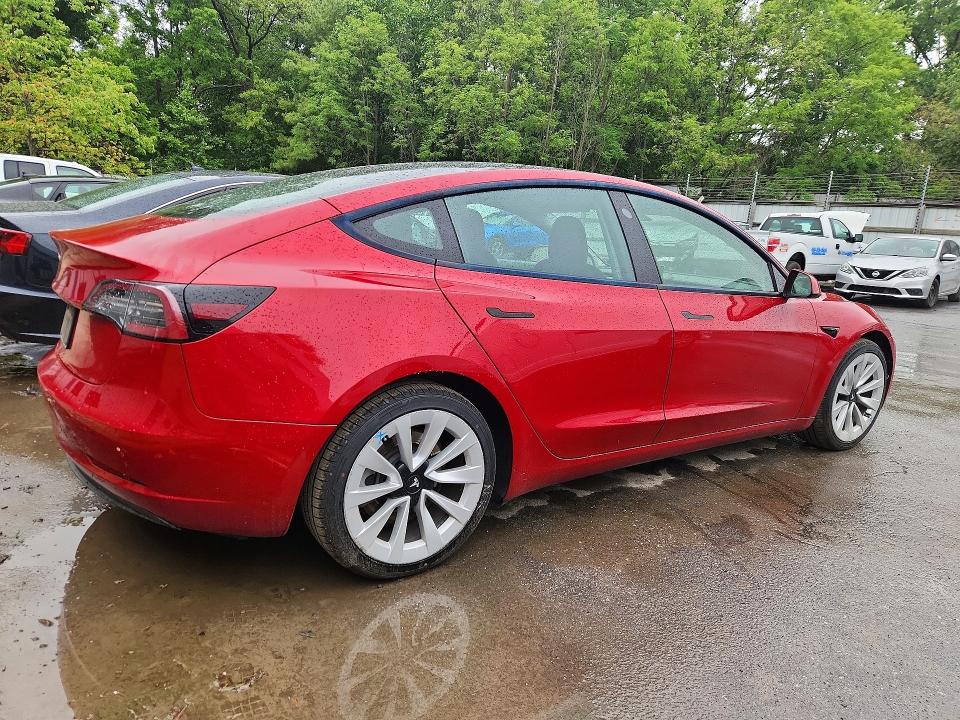 Продаж на аукціоні авто 2022 Tesla Model 3, vin: 5YJ3E1EA0NF287452, номер лоту: 52832636