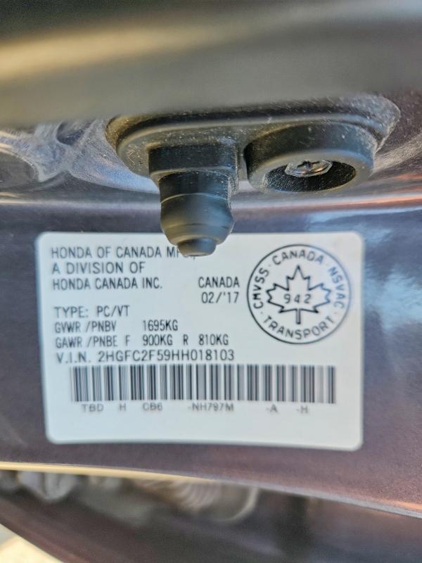 2017 Honda Civic მანქანა იყიდება აუქციონზე, vin: 2HGFC2F59HH018103, აუქციონის ნომერი: 53417666