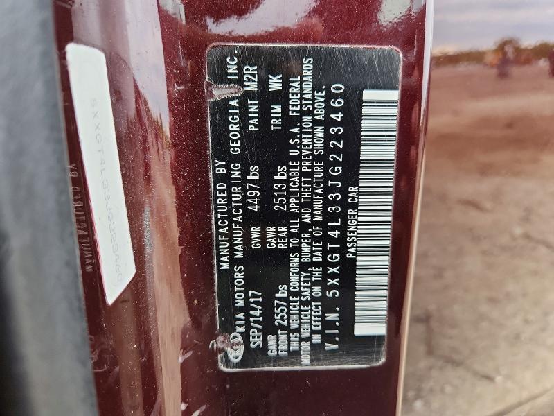 53889966 :رقم المزاد ، 5XXGT4L33JG223460 vin ، 2018 Kia Optima مزاد بيع