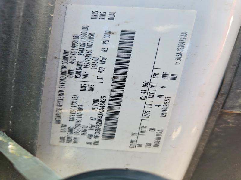 2018 Ford Transit მანქანა იყიდება აუქციონზე, vin: 1FDBF6ZM4JKA48425, აუქციონის ნომერი: 52023056