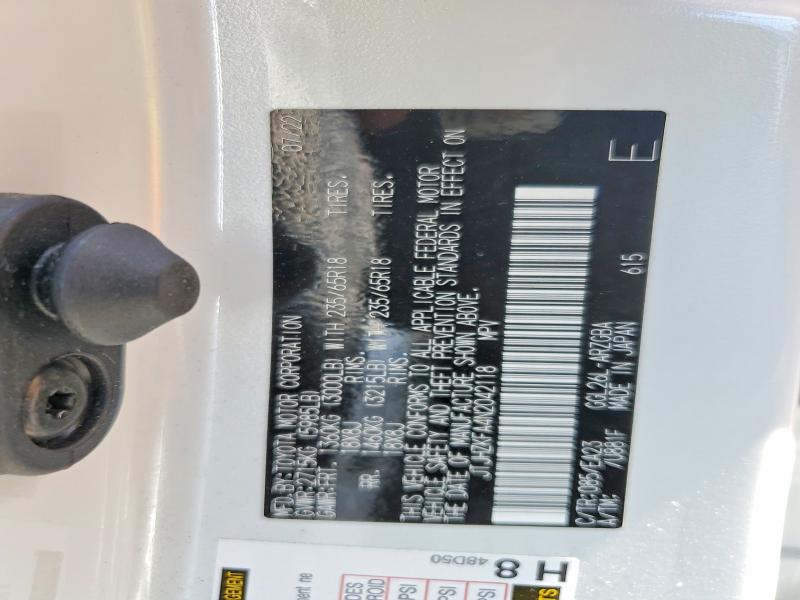 53115766 :رقم المزاد ، JTJHZKFA4N2042118 vin ، 2022 Lexus Rx مزاد بيع