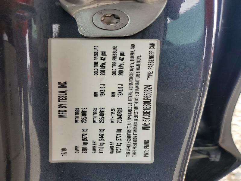 Продажа на аукционе авто 2020 Tesla Model 3, vin: 5YJ3E1EB0LF650824, номер лота: 53593346