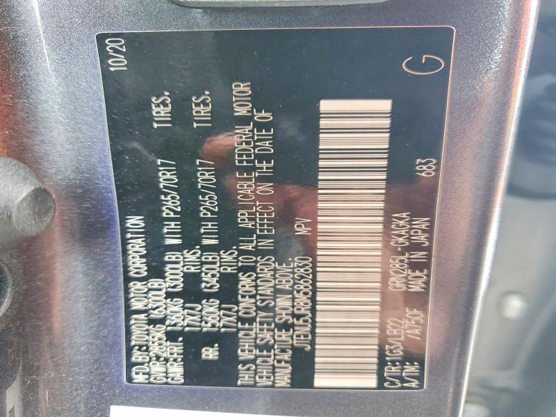 2021 Toyota 4runner მანქანა იყიდება აუქციონზე, vin: JTENU5JR8M5862830, აუქციონის ნომერი: 52485186