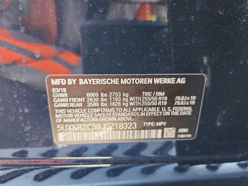 Продажа на аукционе авто 2018 Bmw X5, vin: 5UXKR2C58J0Z18323, номер лота: 52935476