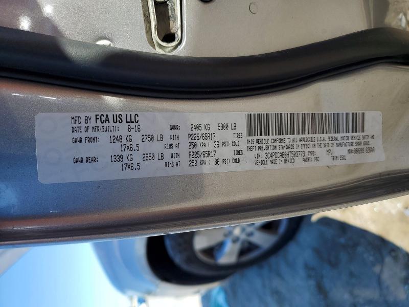 52525636 :رقم المزاد ، 3C4PDCAB0HT503773 vin ، 2017 Dodge Journey مزاد بيع