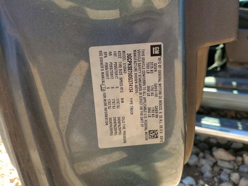2013 Chevrolet Silverado მანქანა იყიდება აუქციონზე, vin: 3GCPKSE79DG374134, აუქციონის ნომერი: 52988006