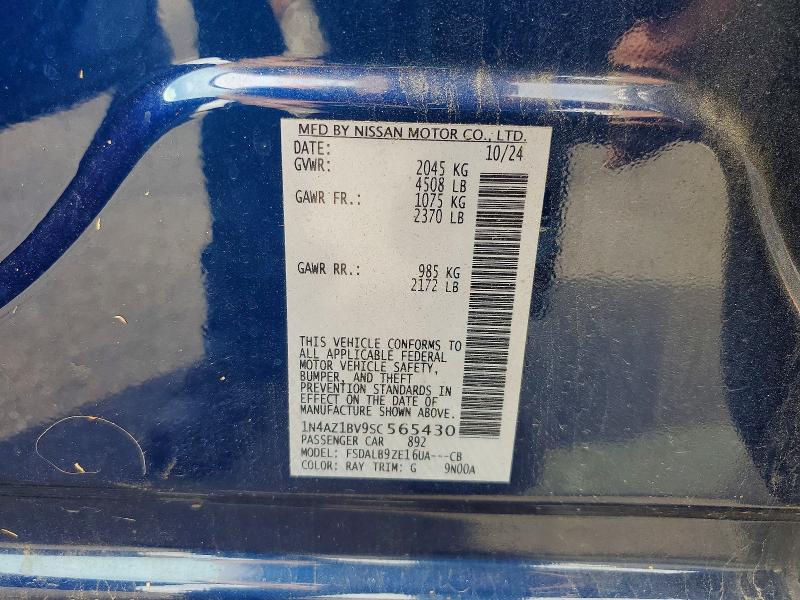 Aukcja sprzedaży 2025 Nissan Leaf, vin: 1N4AZ1BV9SC565430, numer aukcji: 53236676