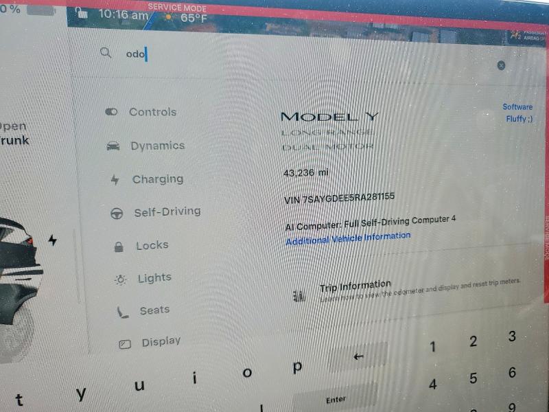 Продажа на аукционе авто 2024 Tesla Model Y, vin: 7SAYGDEE5RA281155, номер лота: 53706776