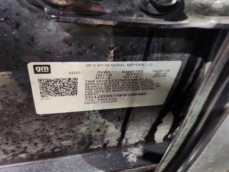 Продажа на аукционе авто 2023 Chevrolet Malibu, vin: 1G1ZD5ST5PF160486, номер лота: 53030046
