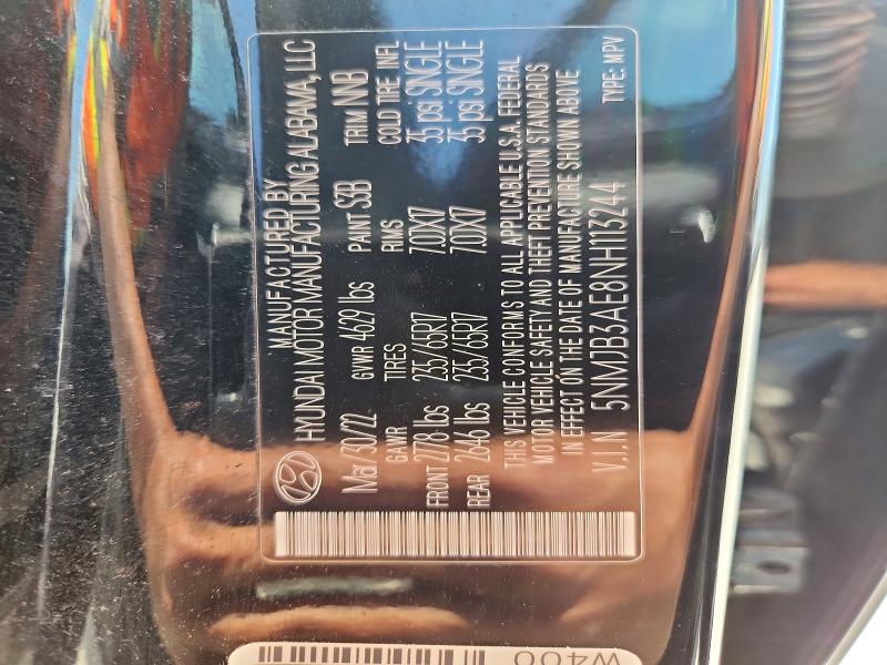 Aukcja sprzedaży 2022 Hyundai Tucson, vin: 5NMJB3AE8NH113244, numer aukcji: 53119026