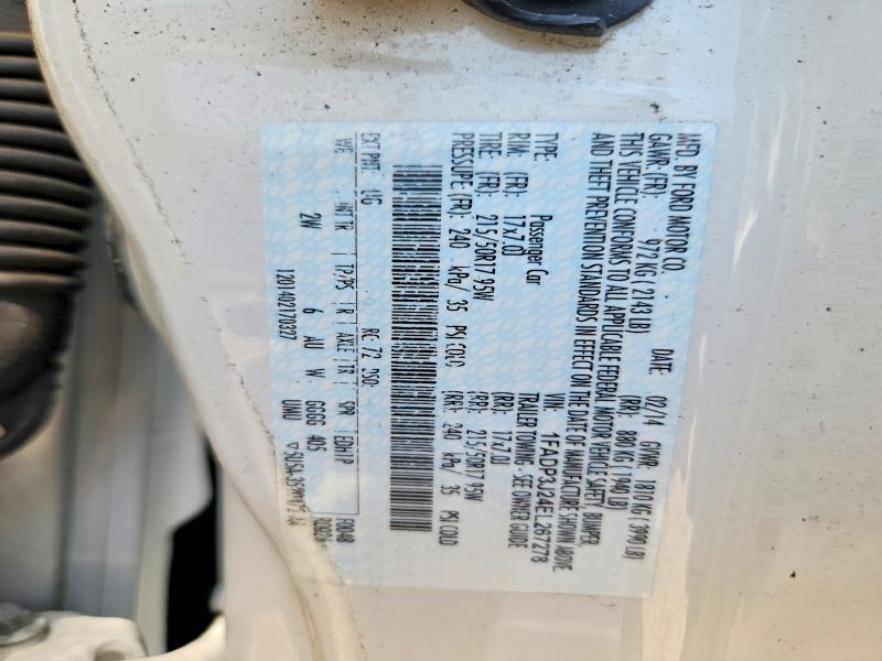 Продаж на аукціоні авто 2014 Ford Focus, vin: 1FADP3J24EL267278, номер лоту: 53879016