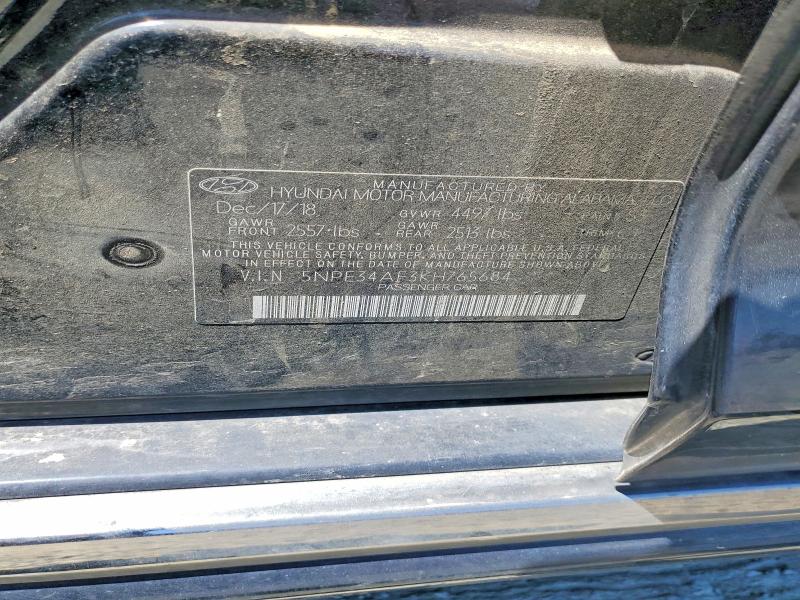 2019 Hyundai Sonata მანქანა იყიდება აუქციონზე, vin: 5NPE34AF3KH765684, აუქციონის ნომერი: 53020786