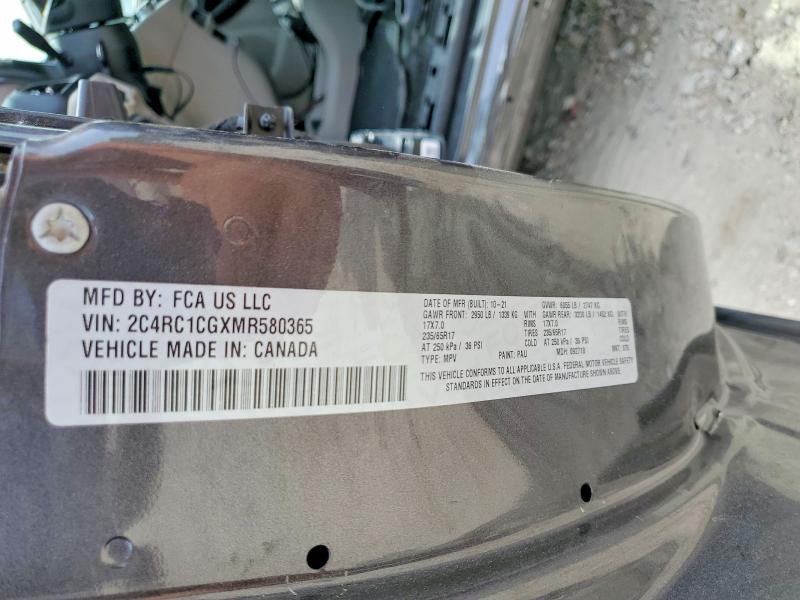 2021 Chrysler Voyager მანქანა იყიდება აუქციონზე, vin: 2C4RC1CGXMR580365, აუქციონის ნომერი: 53178836