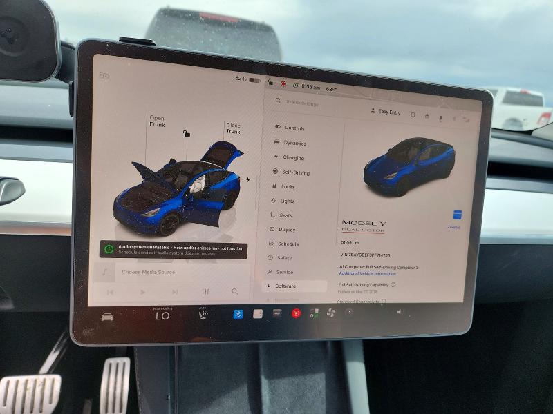 53845956 :رقم المزاد ، 7SAYGDEF3PF714755 vin ، 2023 Tesla Model Y مزاد بيع