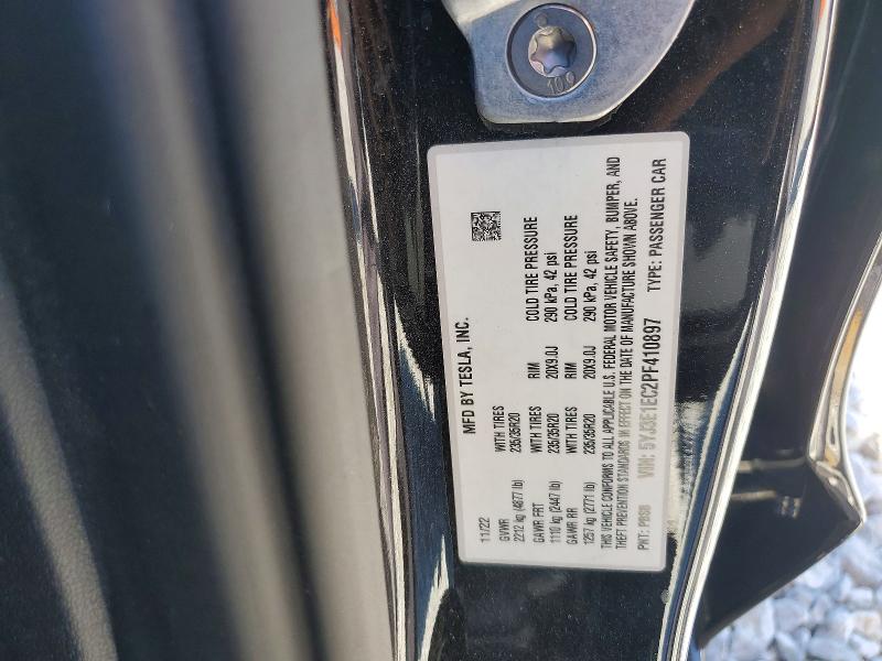 55177646 :رقم المزاد ، 5YJ3E1EC2PF410897 vin ، 2023 Tesla Model 3 مزاد بيع