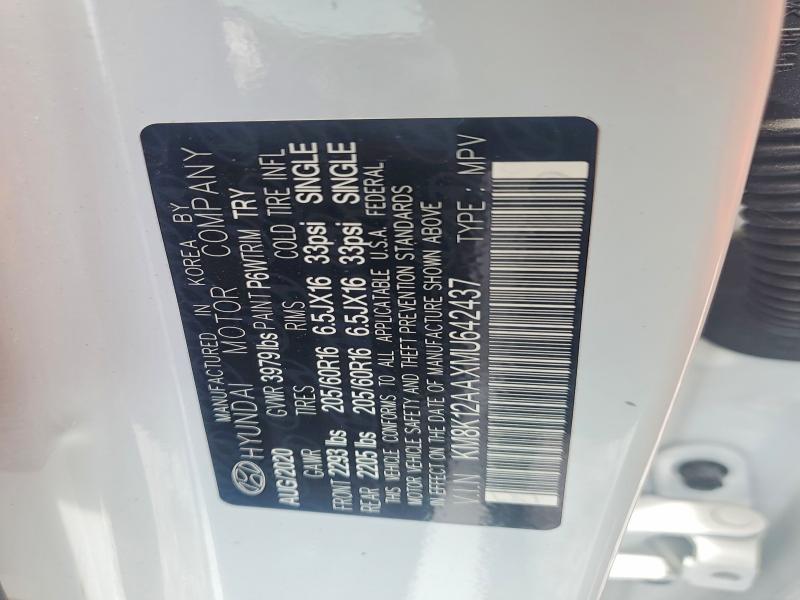 Aukcja sprzedaży 2021 Hyundai Kona, vin: KM8K12AAXMU642437, numer aukcji: 55100116