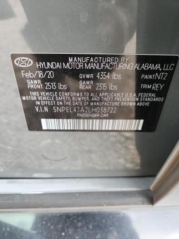 Продаж на аукціоні авто 2020 Hyundai Sonata, vin: 5NPEL4JA2LH038722, номер лоту: 54998186