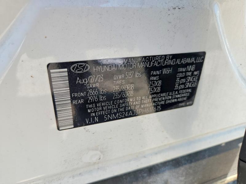 Продажа на аукционе авто 2023 Hyundai Santa Fe, vin: 5NMS24AJ3PH617615, номер лота: 53522216