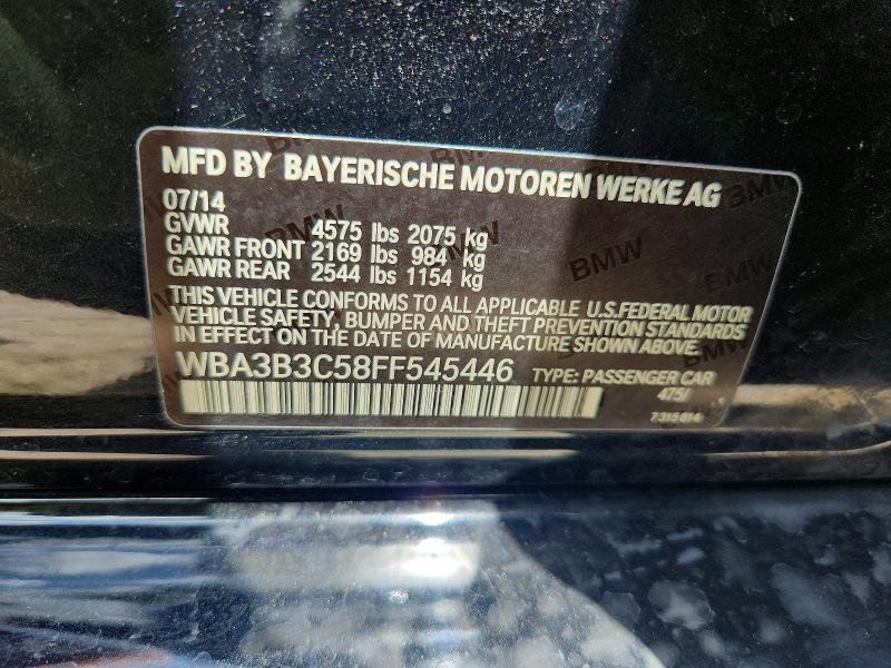 54800756 :رقم المزاد ، WBA3B3C58FF545446 vin ، 2015 Bmw 328 مزاد بيع