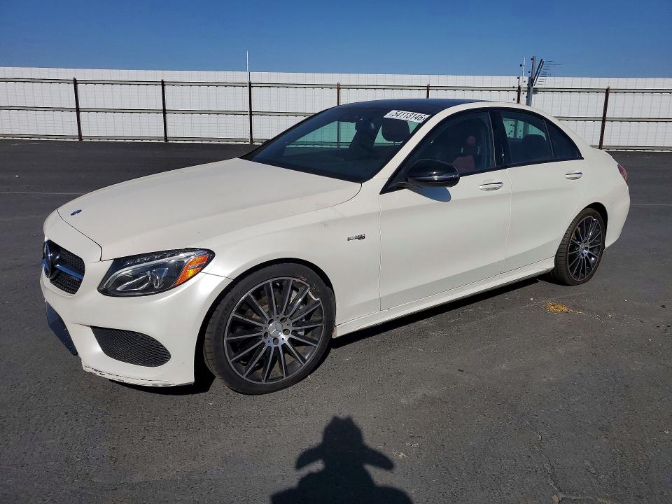 54113146 :رقم المزاد ، 55SWF6EB2HU192653 vin ، 2017 Mercedes-benz C مزاد بيع