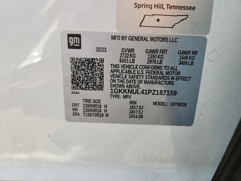 Продаж на аукціоні авто 2023 Gmc Acadia, vin: 1GKKNUL41PZ187159, номер лоту: 52130866
