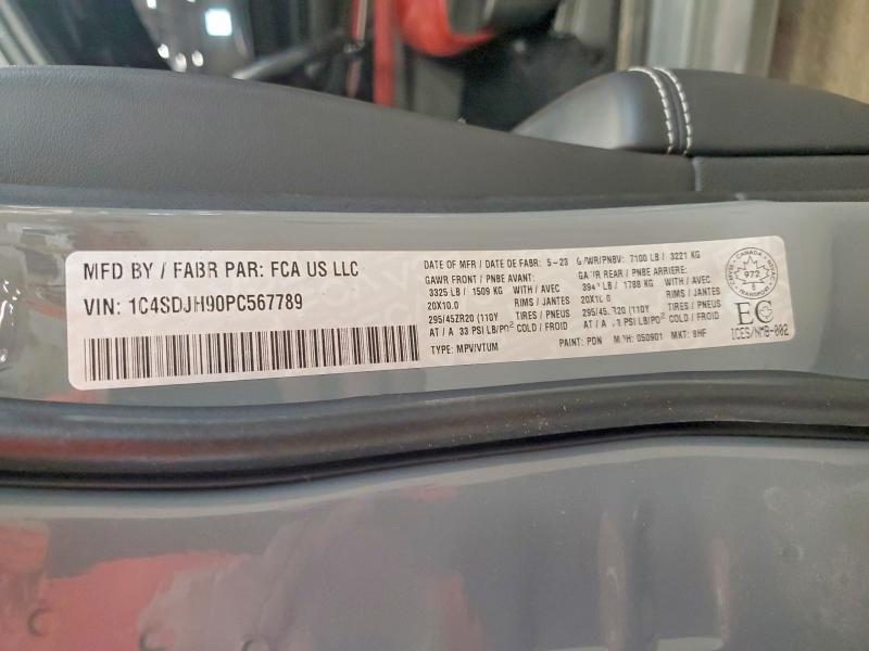 Продаж на аукціоні авто 2023 Dodge Durango, vin: 1C4SDJH90PC567789, номер лоту: 53713816