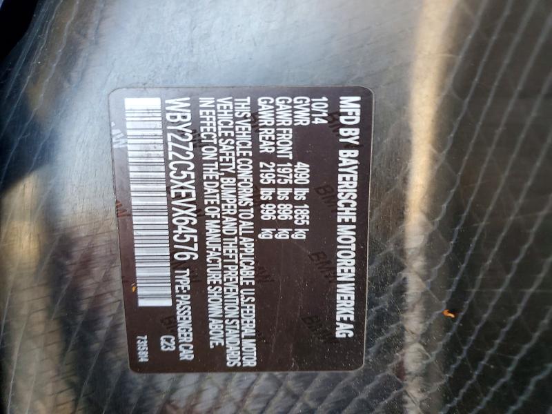 Продажа на аукционе авто 2014 Bmw I8, vin: WBY2Z2C5XEVX64576, номер лота: 52437596