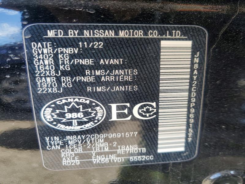 Aukcja sprzedaży 2023 Nissan Armada, vin: JN8AY2CD9P9691577, numer aukcji: 50908946