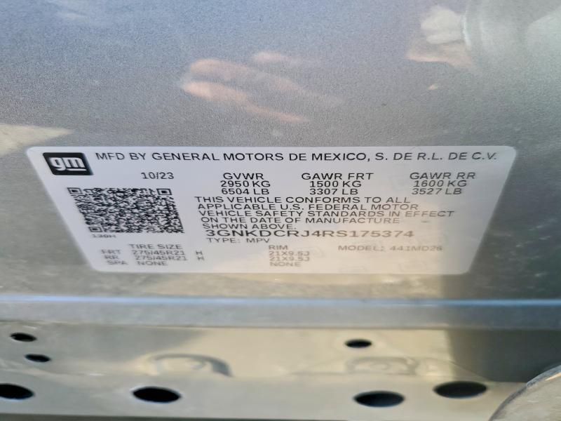 Aukcja sprzedaży 2024 Chevrolet Blazer, vin: 3GNKDCRJ4RS175374, numer aukcji: 54806596