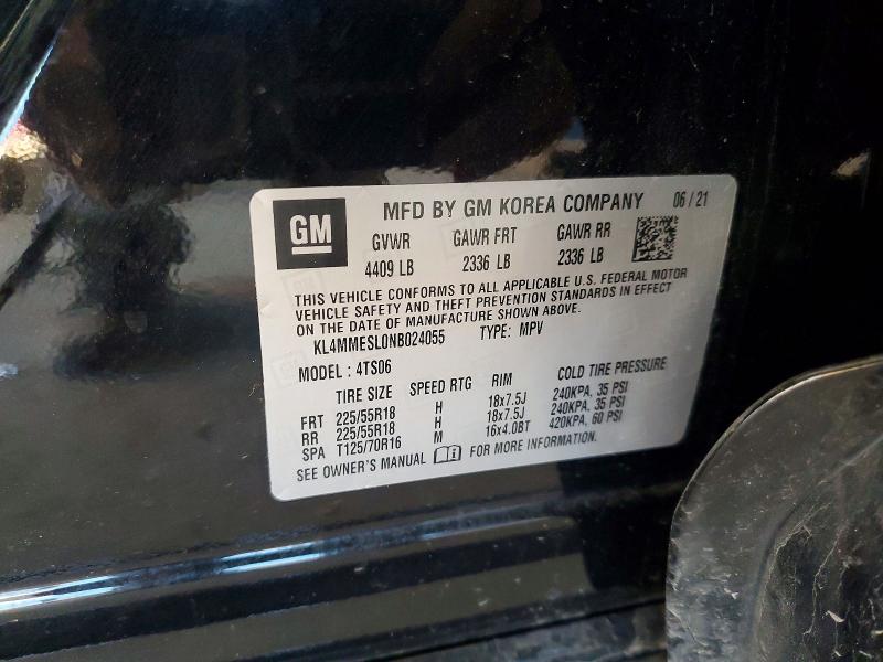 Aukcja sprzedaży 2022 Buick Encore Gx, vin: KL4MMESL0NB024055, numer aukcji: 52271806