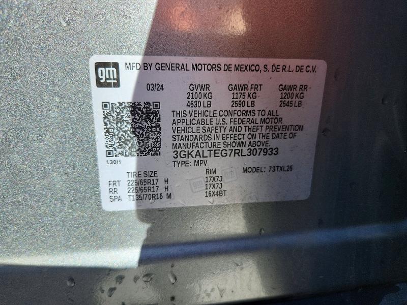 Aukcja sprzedaży 2024 Gmc Terrain, vin: 3GKALTEG7RL307933, numer aukcji: 53124656