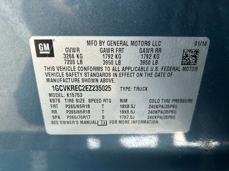 Продаж на аукціоні авто 2014 Chevrolet Silverado, vin: 1GCVKREC2EZ235025, номер лоту: 53317266